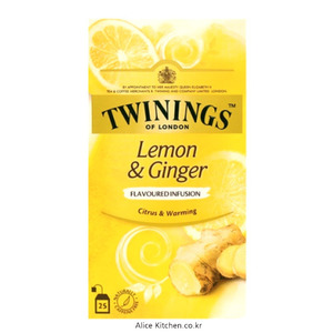트와이닝 레몬 &amp; 진저 (후르츠 인퓨전) 25티백(생강이 44%나~!)